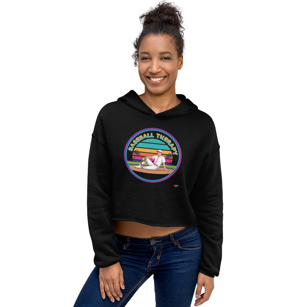 BYB Baseball Therapy Cropped Hoodie
