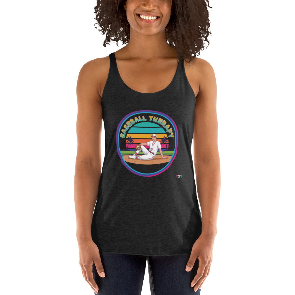 BYB Baseball Therapy Racerback Tank
