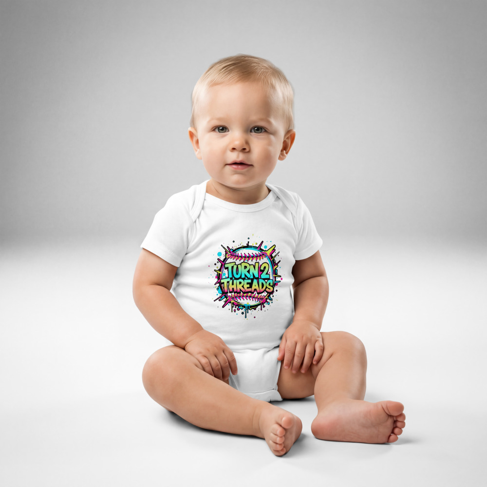 Turn2 Threads Logo Baby Bodysuit