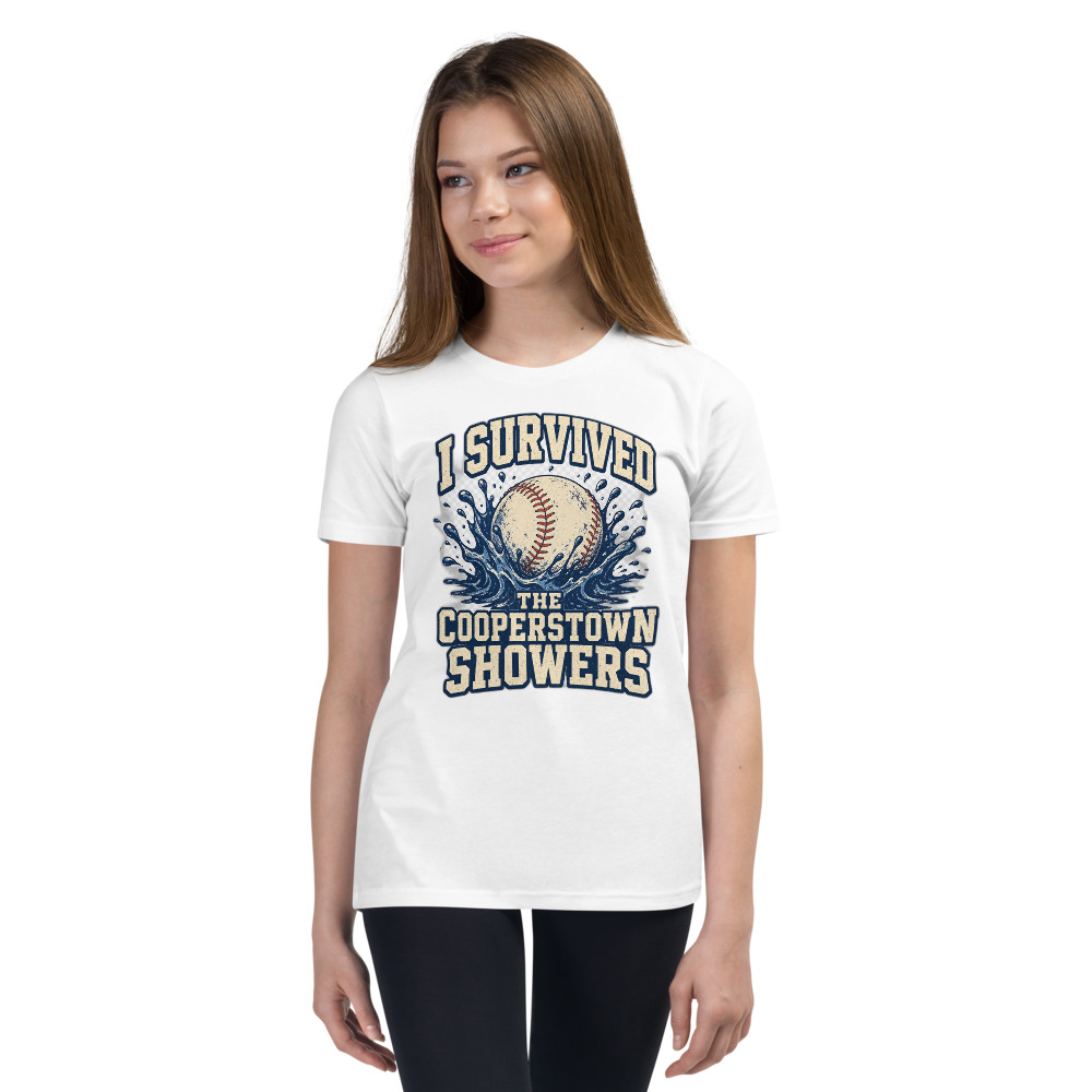 I Survived the Cooperstown Showers Tee (White)